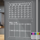 Fabrik fertigte direkt monatlicher wöchentlicher täglicher Planer-Kalender-klarer Acrylkühlschrank-magnetisches trockenes Löschen-Brett besonders an