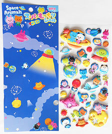 Custom Puffy Aufkleber Dekoration PVC 3D Schaum Aufkleber Offsetdruck für Kinder