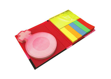 Custom Sticky Notes Die Cut Hardcover Post Seine selbstklebenden Memo Pads und Farbstreifen für kreative und lustige Notizen