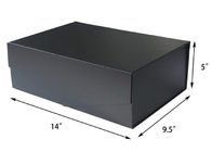 Große schwarze LuxusGeschenkbox 14&quot; x9.5“ x 5&quot;, wiederverwendbarer starker Kasten-dekorative Magazine