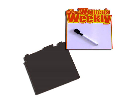 Mini Whiteboard Kühlschrankmagnet mit speziellem trocken abwischbarem Laminat und starker magnetischer Rückseite