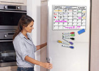 Beflecken Sie beständiger Oberflächenkühlschrank-Magnet-trockenen Löschen-Kalender für Kühlschrank
