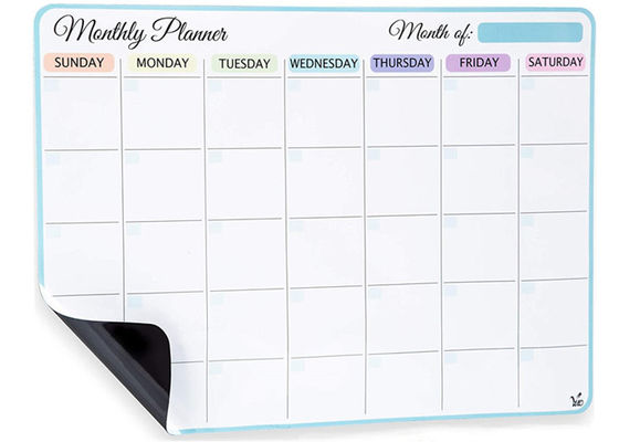 Magnetischer Kühlschrank Kalender Magnetischer Trockenlöscher Wochenplaner Monatsplaner mit stainresistenter Oberfläche zum einfachen Schreiben und Löschen