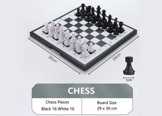 Magnetische Aktivität Set Klappbare Portable Reise Schachbrett Spiel Langlebiges Leichtgewicht Lernfähig Mehrfachverwendbares Custom Logo Magnetische Stücke