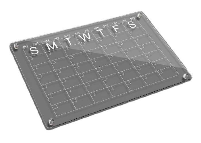 Fabrik fertigte direkt monatlicher wöchentlicher täglicher Planer-Kalender-klarer Acrylkühlschrank-magnetisches trockenes Löschen-Brett besonders an