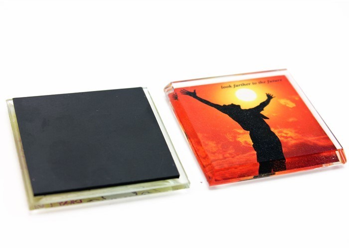 STARKE & LANGLEBIGE Glas-Kühlschrankmagnete, Acryl-Magnet-Kühlschrankaufkleber Heimdekoration