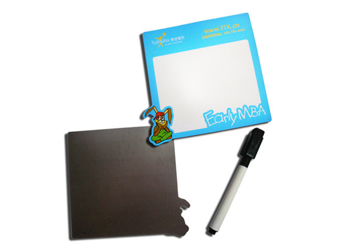 Mini Whiteboard Kühlschrankmagnet mit speziellem trocken abwischbarem Laminat und starker magnetischer Rückseite